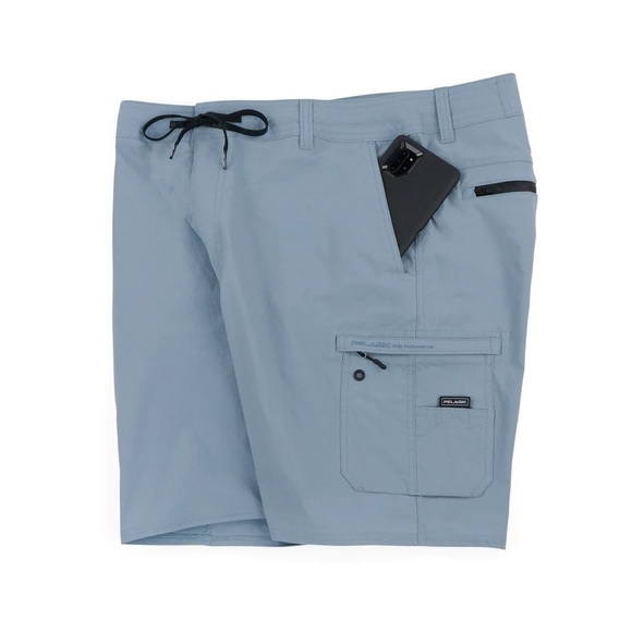 Pelagic® 𓆝 Traverse 21” Outseam Water Repellant Fishing Shorts 𓆝 Slate Blue 38 - Picture 15 of 16